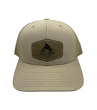 Fresh New Khaki Leather Patch Snapback