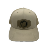 Fresh New Khaki Leather Patch Snapback