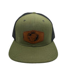 Fresh Camo Green Custom Leather Patch SnapBack