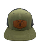 Fresh Camo Green Custom Leather Patch SnapBack